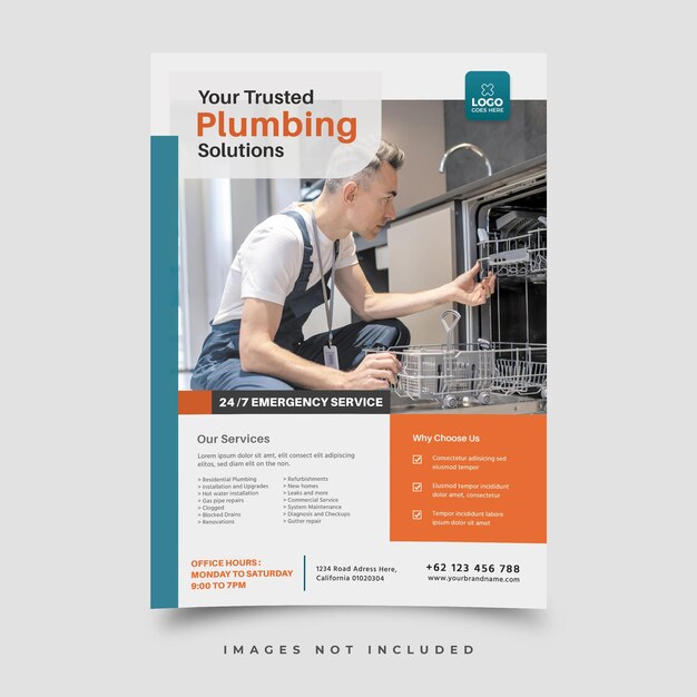 plumber service dl flyer