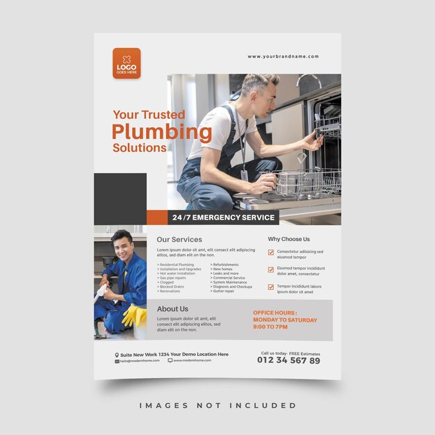 plumber service dl flyer