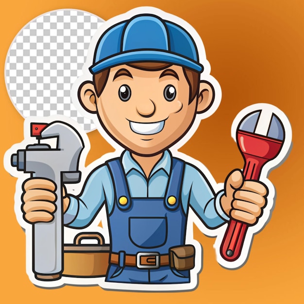 PSD the plumber sticker