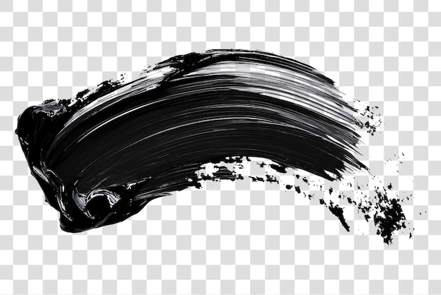 PNG Abstract black paint stroke