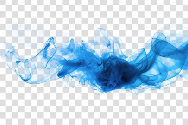 PSD png abstract blue smoke art