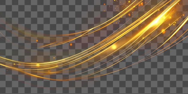 PSD png abstract golden light stripes background abstract design