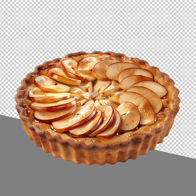 PSD png apple pie isolated on transparent background