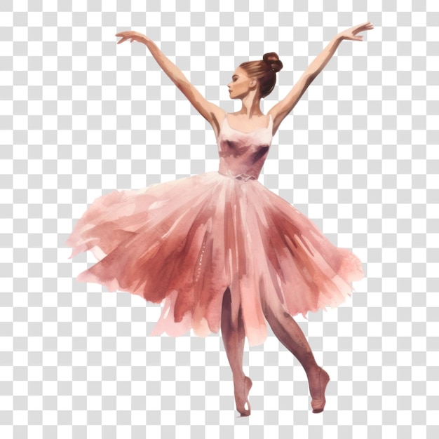 PNG Ballerina dancing ballet entertainment AI generated Image by rawpixel