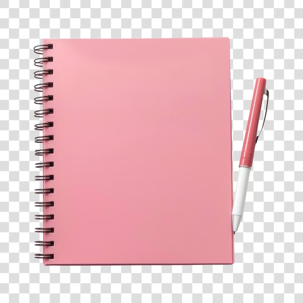 PSD png a blanked notepad diary page pen