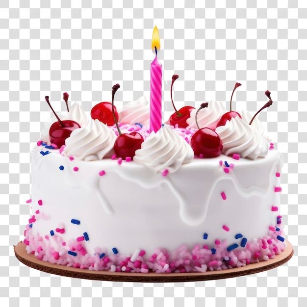 PSD png cake birthday dessert cream food