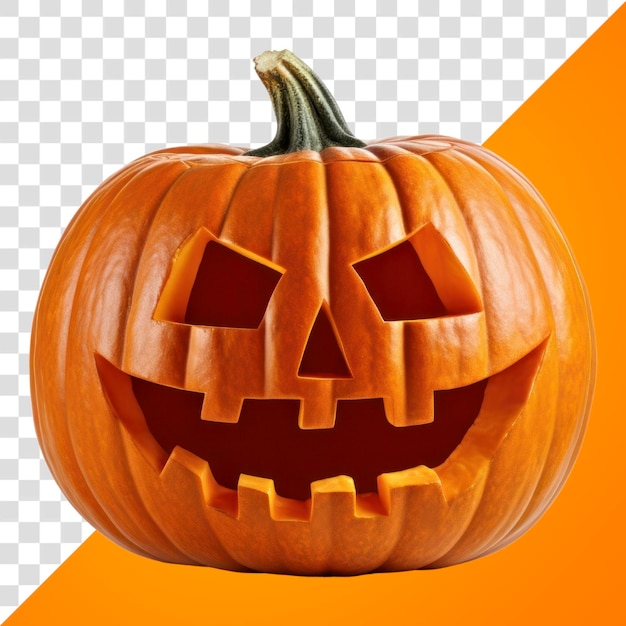 PNG Carved pumpkin Halloween decoration spooky