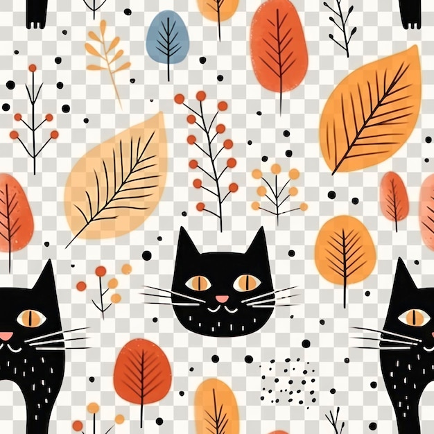 PSD png cat pattern nature backgrounds