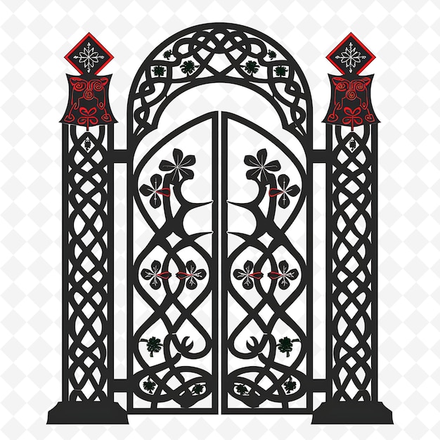 Png Celtic Gate With Irish Wedding Decorations Gate Is Decorated Creative Abstract Art Designs