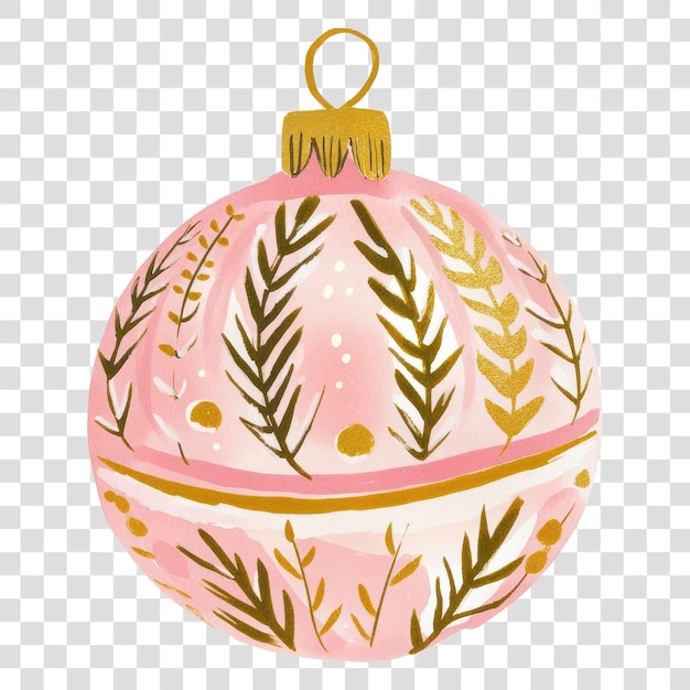 PNG Christmas ornament illustration christmas pink