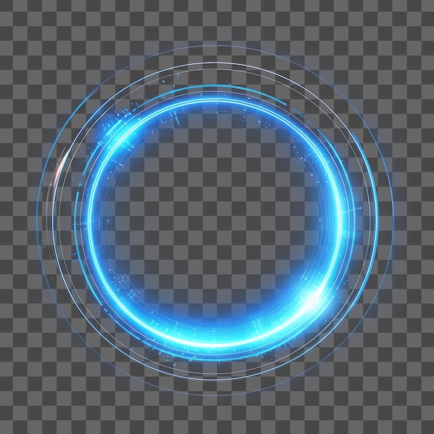 PSD png circle radius light technology black ai generated image by rawpixel