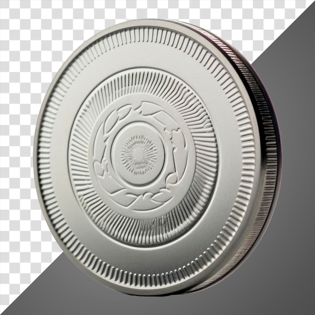 PSD png coin silver money white background ai generated image by rawpixel