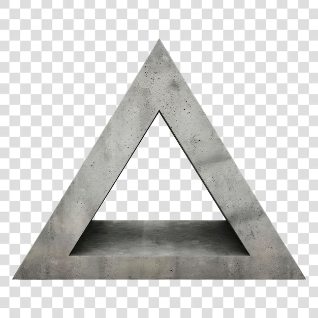 PSD png concrete triangle minimalist geometric design