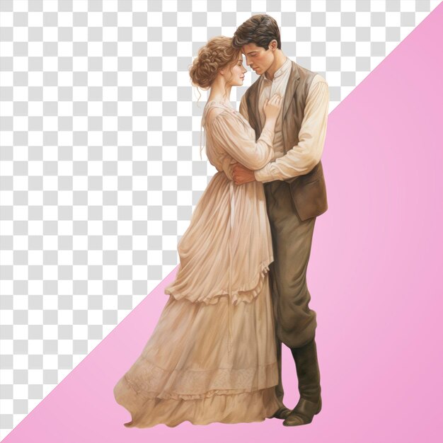 PSD png couple fashion wedding adult