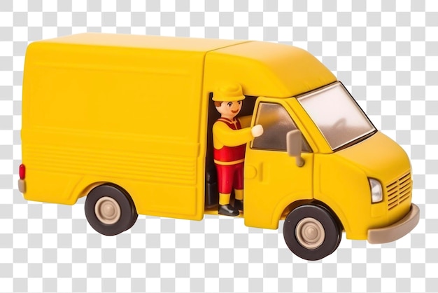 PSD png delivery truck vehicle cartoon van