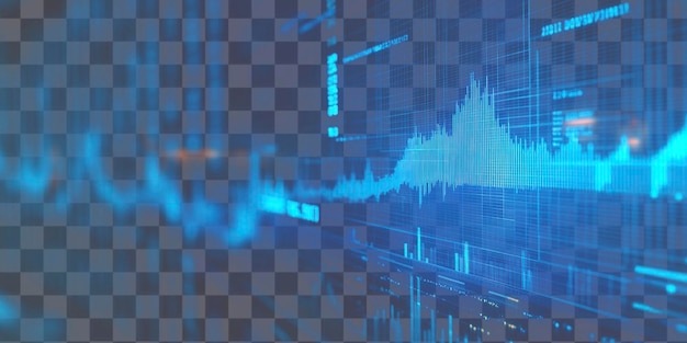 PSD png digital background financial charts graphs