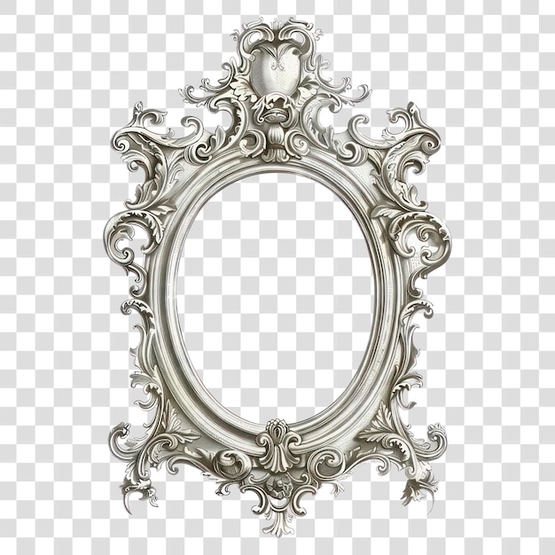 PSD png elegant ornate vintage frame illustration