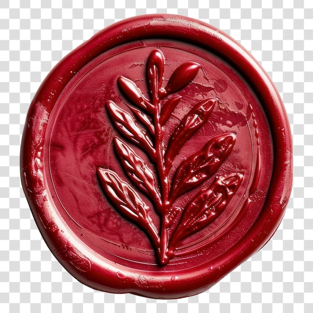 PNG Elegant red wax seal