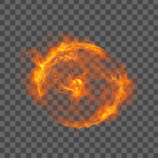 PNG Fiery ring with transparent background