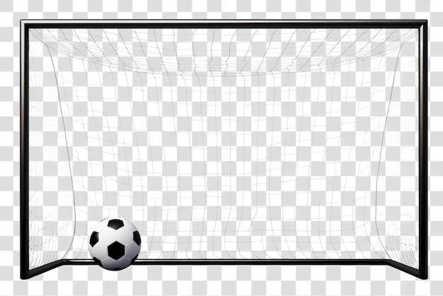 PSD png football sports goal white background