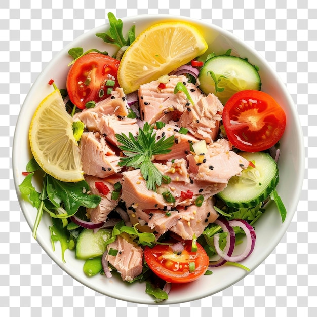 PSD png fresh tuna salad bowl