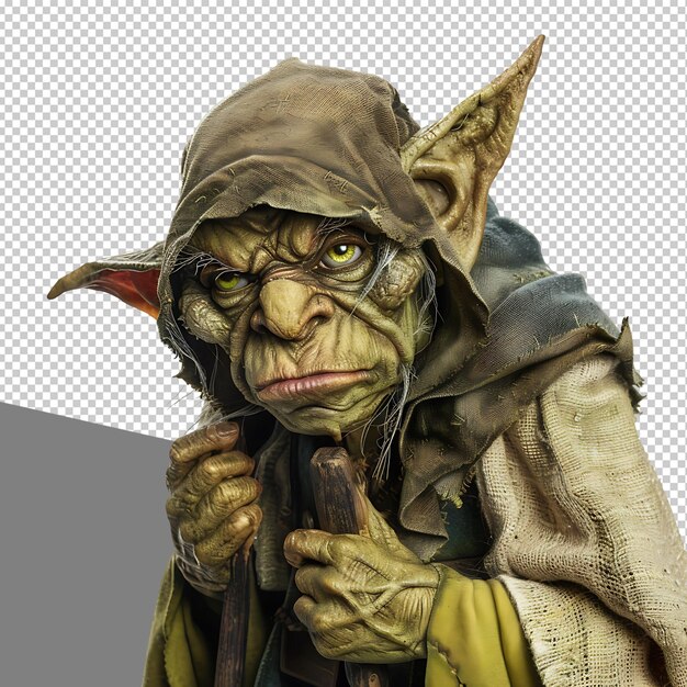 PSD png goblin isolated on transparent background