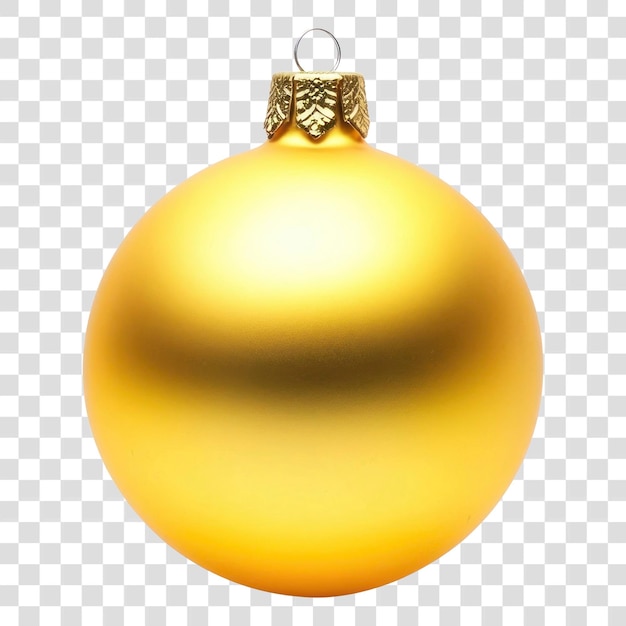 PSD png golden christmas ornament ball decoration