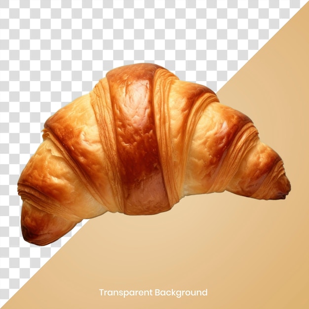 PNG Golden flaky croissant isolated delicious appetizing