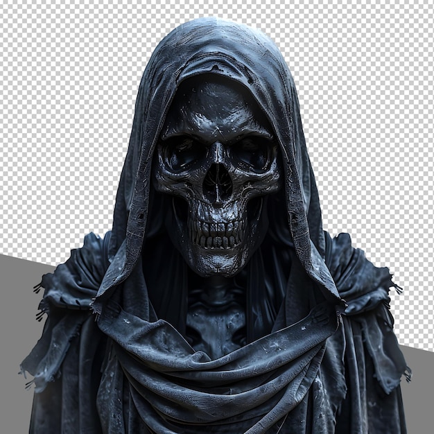 PSD png grim reaper isolated on transparent background