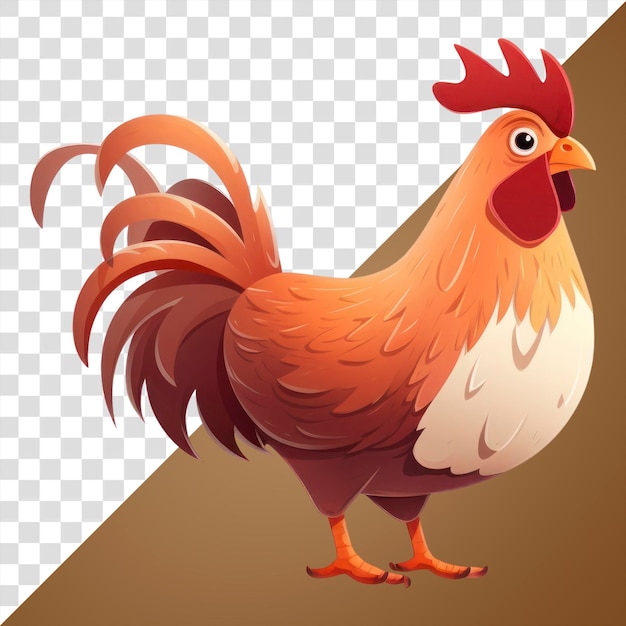 PSD png hen chicken poultry cartoon