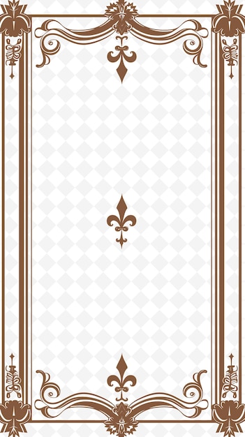 Png Heraldic Frame Art With Lion and Fleur De Lis Decorations Bo Illustration Frame Art Decorative