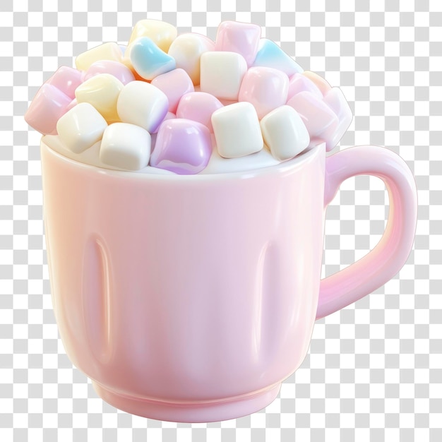 PSD png hot chocolate with marshmallows marshmallows chocolate sweets