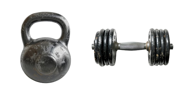 PSD png kettlebell dumbbell