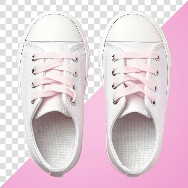 PSD png kid sneakers mockup footwear shoe shoelace