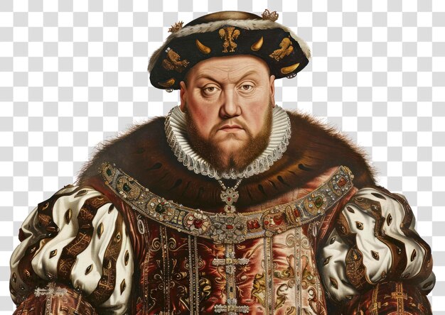 PSD png king henry viii painting art renaissance