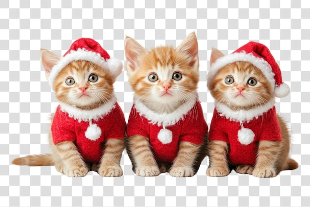 PNG Kitten wearing christmas costume kittens cats costumes