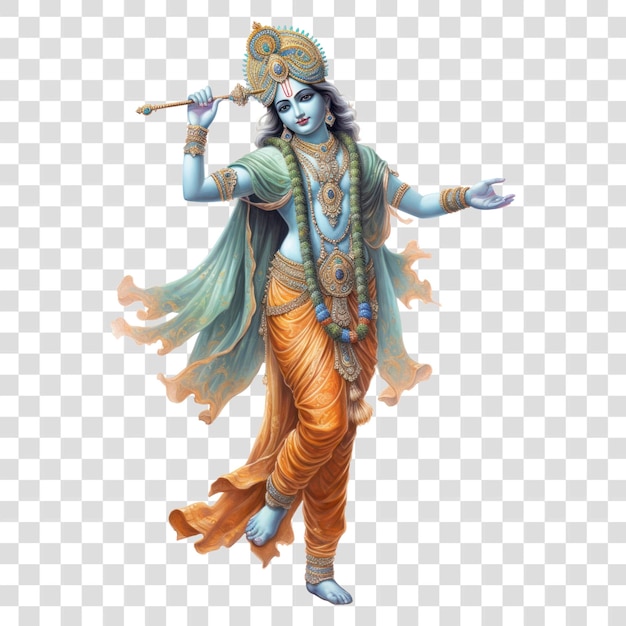 PSD png krishna janmashtami indian god adult representation spirituality