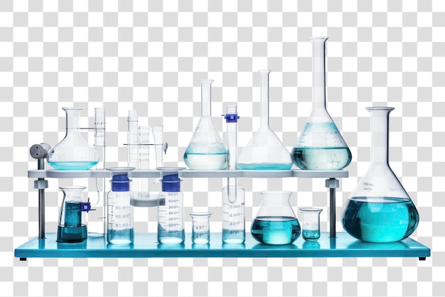 PSD png laboratory equipment white background biotechnology biochemistry