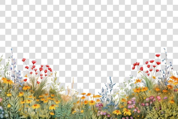 PNG Landscape flower backgrounds wildflower