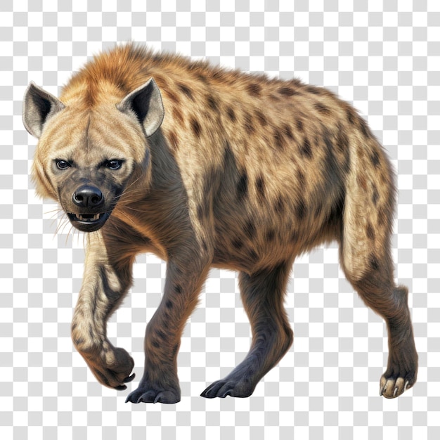 PSD png majestic hyena wildlife mammal animal