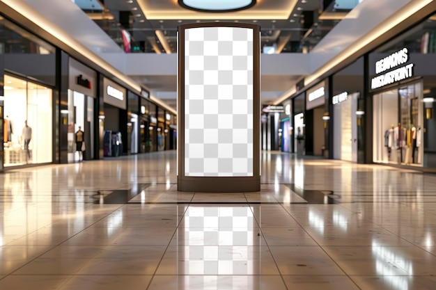 PSD png mall digital ad sign mockup transparent design