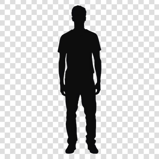 PSD png man silhouette clothing apparel