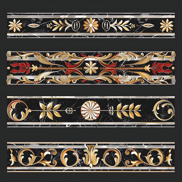 PSD png marble with classical motifs borderlines design accentuated creative nature design art