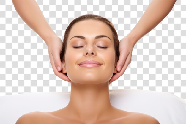 PSD png massage therapist adult white background relaxation