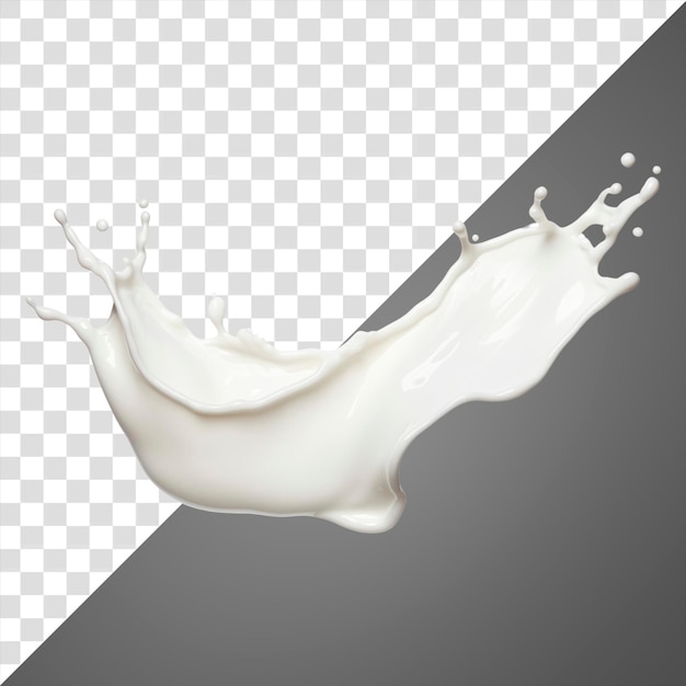 PNG Milk splash on transparent background