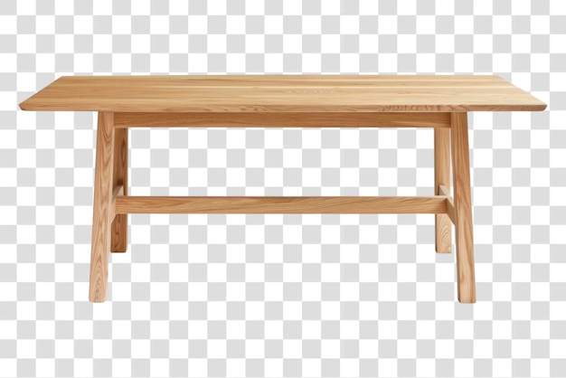 PNG Minimalist wooden dining table