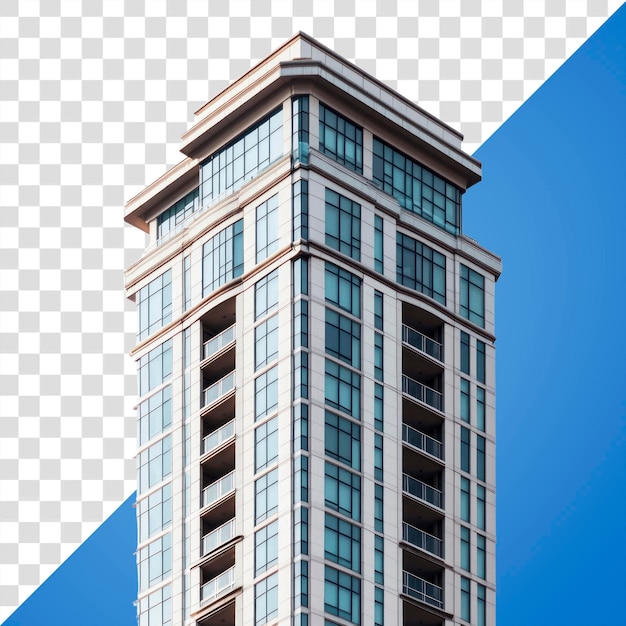 PSD png modern highrise building architecture