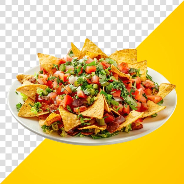 PSD png nachos food snack plate