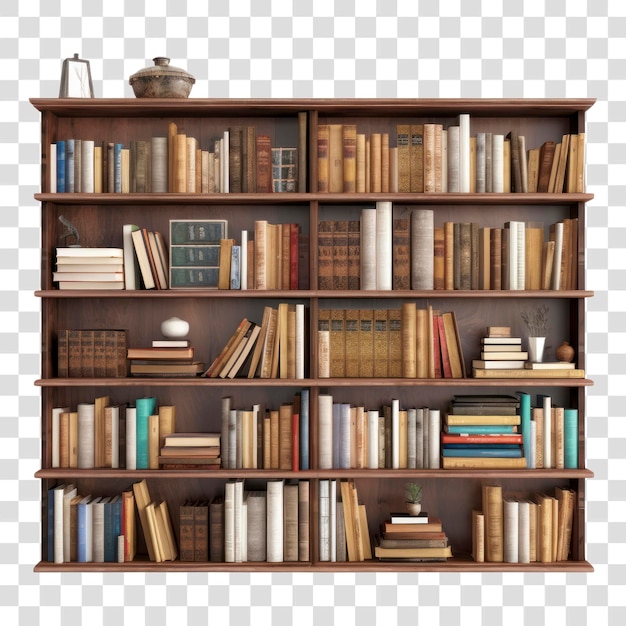 PNG Photo of book shelf bookshelf furniture bookcase