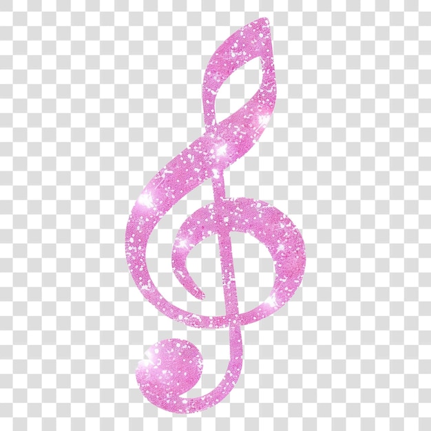 PSD png pink solkey music icon white background celebration circle